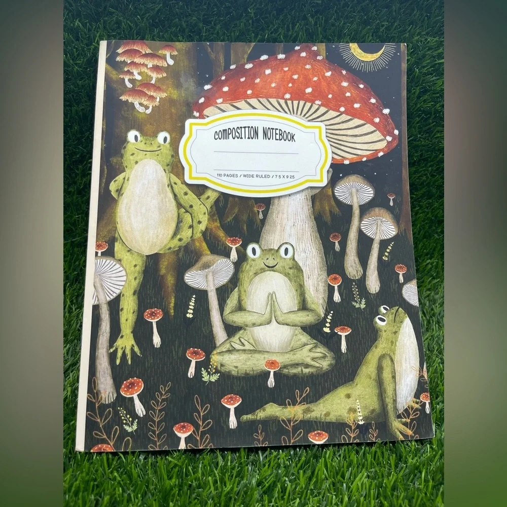 Frog Yoga Composition Book, NWOT